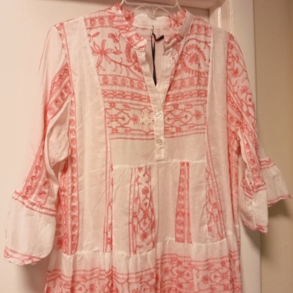 Boho Embroidered  Ethnic Maxi Dress made in Italy - Picture 5 of 8